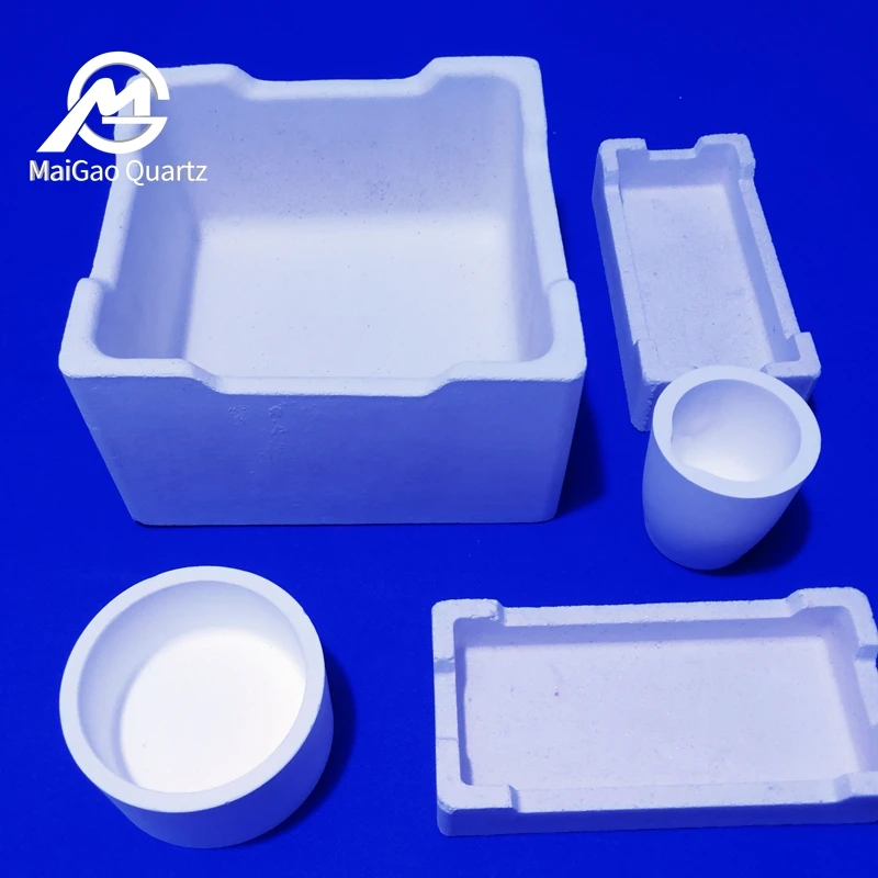 Refractory   Ceramic quartz Melting Crucible For Thermal Analyzer