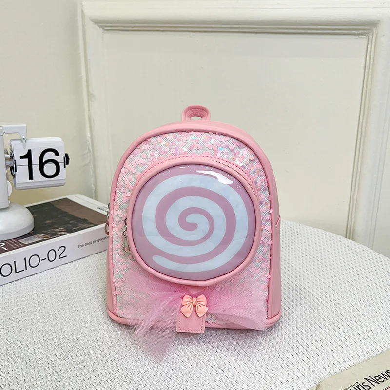 Cute Cartoon Kids Backpack Baby Toy School bag Student Kindergarten Lollipop Backpacks For Girls
