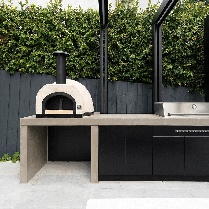 NICOCABINET Luxury Customaztion Stainless Steel Piece Slate countertops Black Kamado Outdoor Kitchen Cabinets
