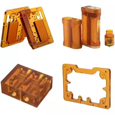 Hydrolysis Resistance 10mm - 80mm Thickness Custom CNC Machining Polyetherimide Ultem Plate Amber PEI Plastic Sheet