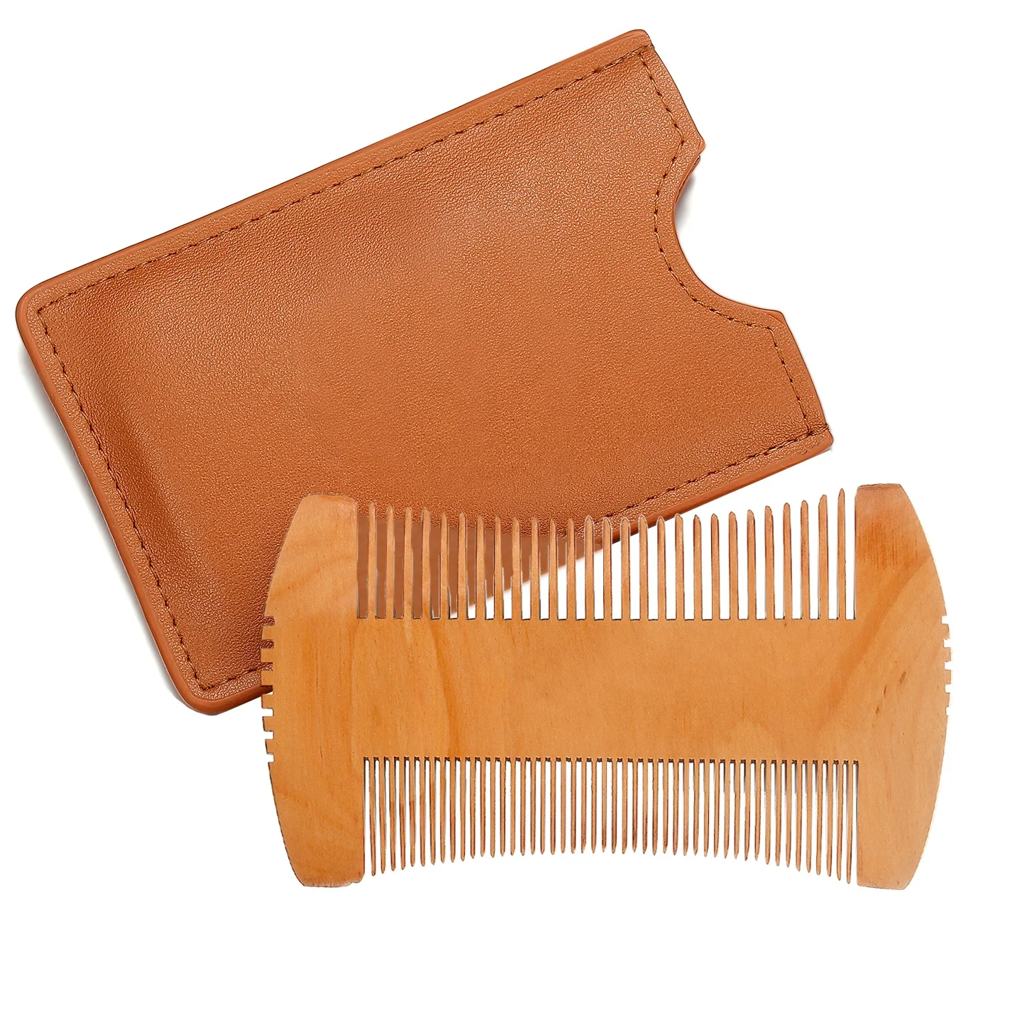 
Wholesale Naturally pear/sandalwood wood hair straightening wooden beard comb 