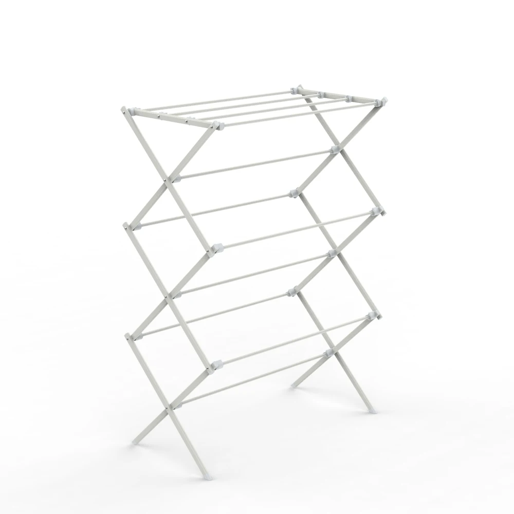 Cheap Price 10M 3 Tier Cloths Hanger Rack Cloth Dry Stand Clotheshorse In Metal