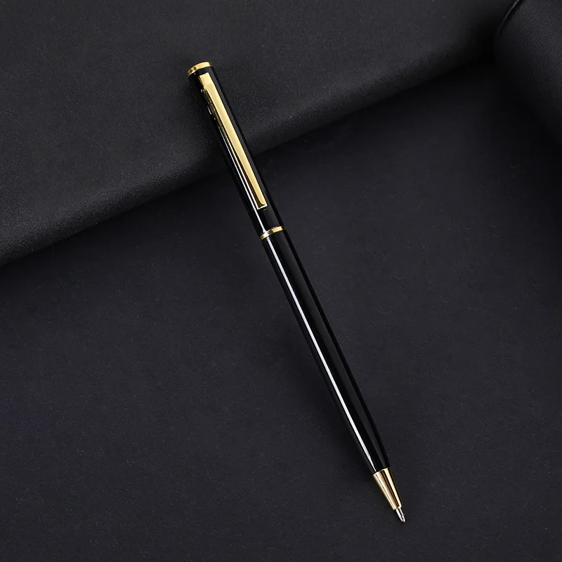 BSBH 2024 New Trend Luxury Ballpoint Pen Business Metal Slim Logo Pen Custom Gifts Office Advertising Metal Ballpoint Pens