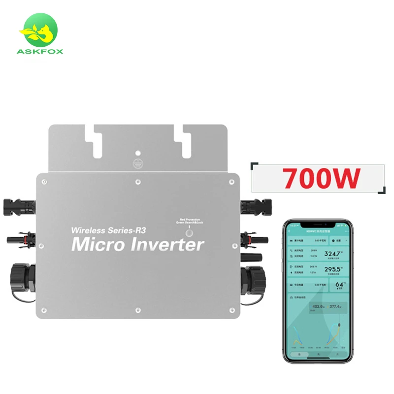 300 350 600 700 1200 1400 1600 2000 2400W WIFI On-Grid Tie Inverter PV System Grid Tie Inverter Micro Inverter For Solar Panels