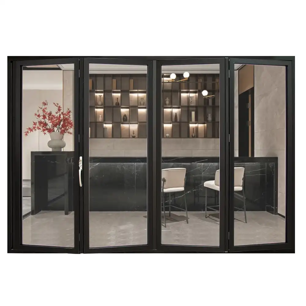 
soundproof aluminum folding/ bi fold door design 