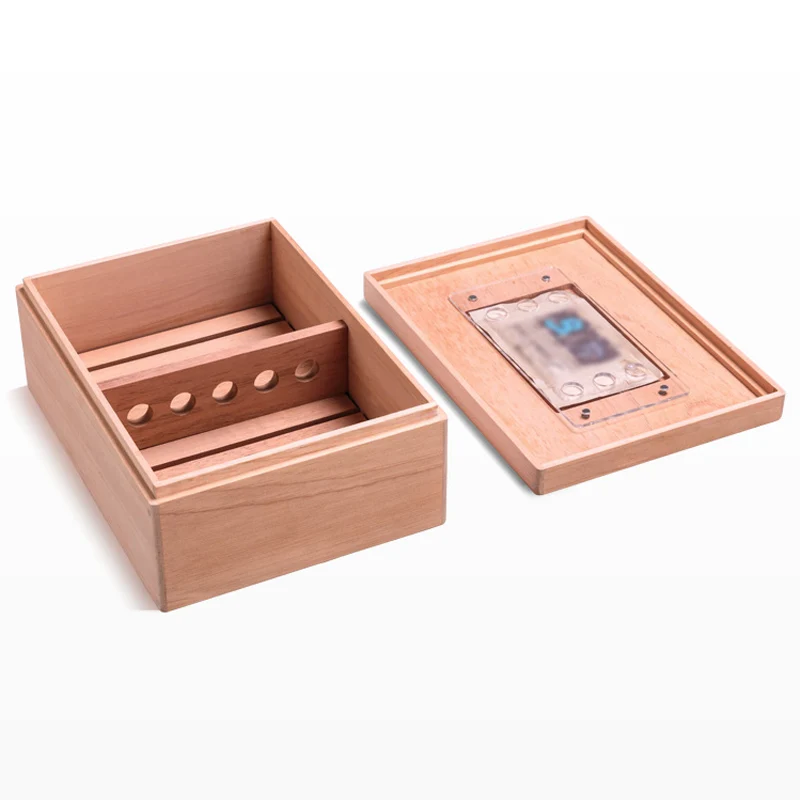 Fast Delivery Guaranteed Quality Luxury Wooden Custom Logo Cigar Box Portable Cigar Box Travel
