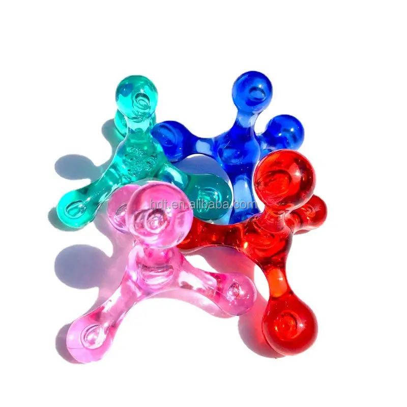 Four Acupressure Massage Point Ball Knobs Finger Hand-Held Deep Tissue Self Massage Tool for Pain Relief