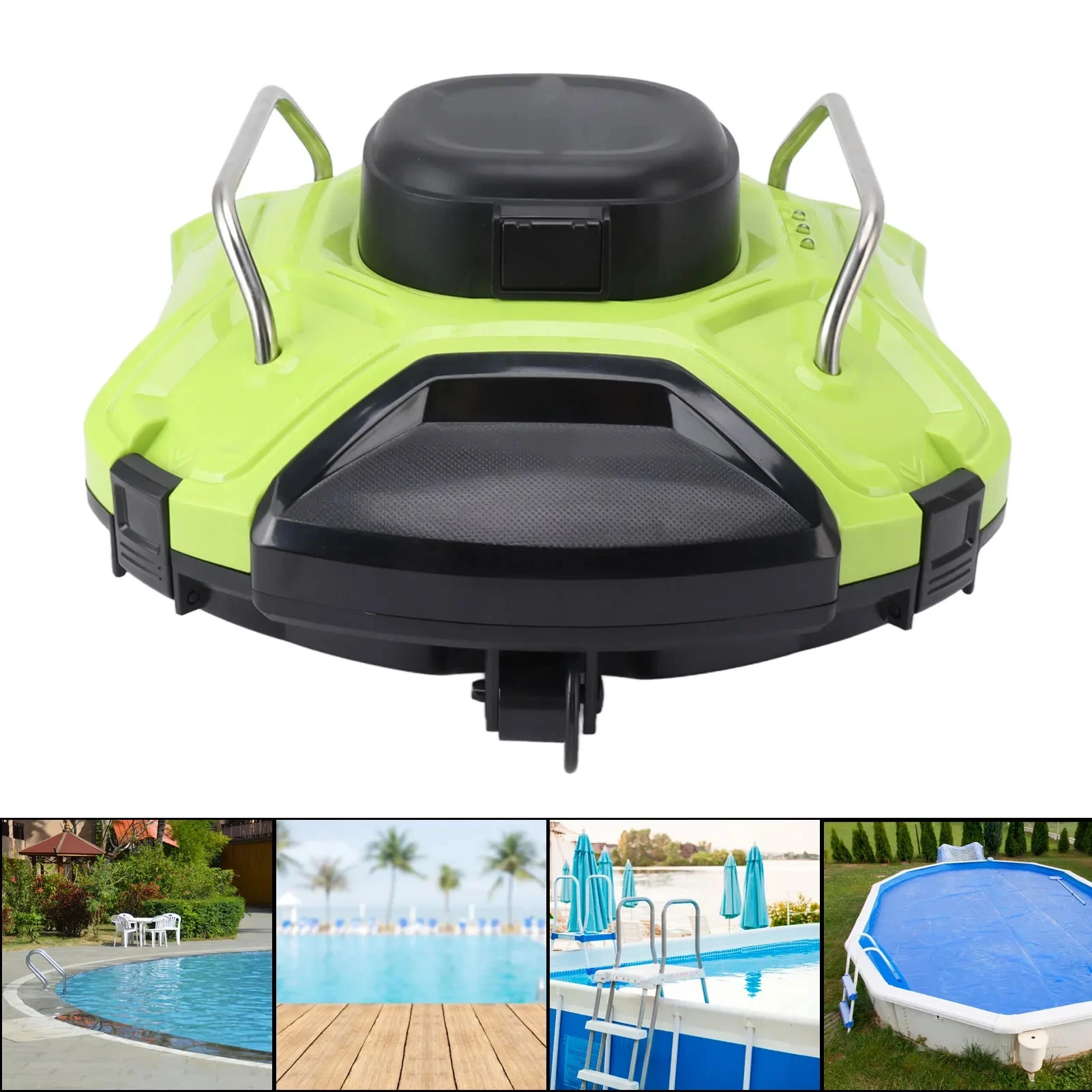 Mini Automatic 2-Hour Working Time Robot Vacuum Cleaner 5000mAh High Suction with Self-Parking Feature Swimming Pool Cleaning