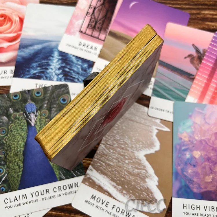 Custom Card Deck Tarot Oracle Cards Affirmation Coloring Books with Box Print