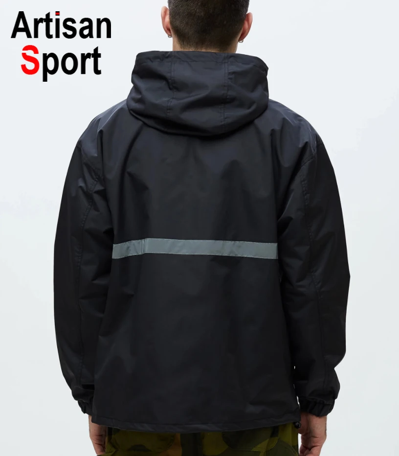 
wholesale windbreaker Casual Windproof jacket Custom mens pullover Windbreaker Coat jacket 