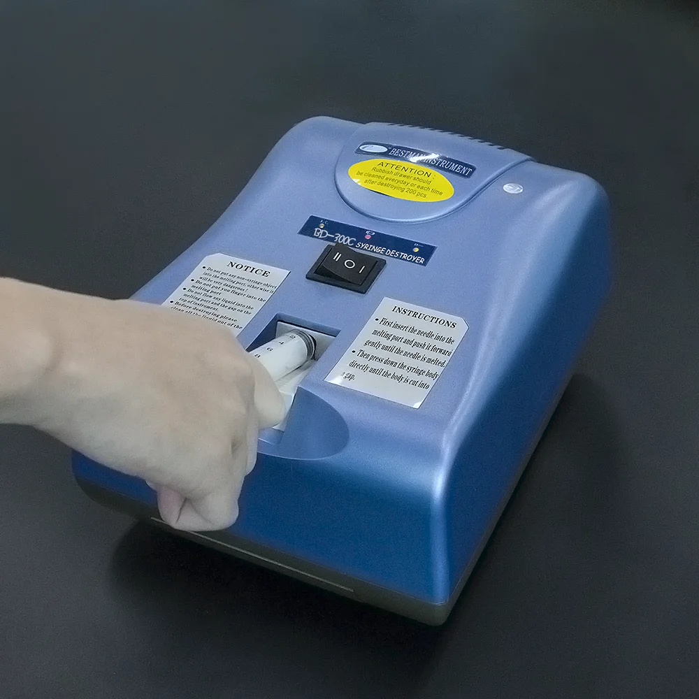 Дешевая цена по прейскуранту завода BD-300C иглы и шприца Burner Разрушитель