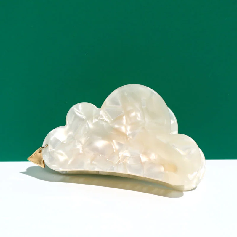 Оптовая продажа, заколки для волос XINMEI, дизайнерские модные заколки для волос с зеленым и белым облаком для женщин, пользовательские заколки для волос, аксессуары в Корейском стиле