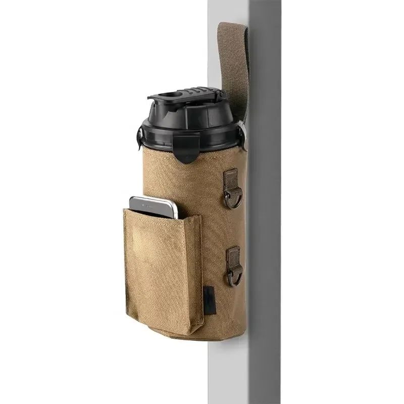 BSCI Certified Customized Adjustable Magnetic Gym Water Bottle Holder Bag Fashion Bottle Sleeve Bag Sports Water Bottle Bag