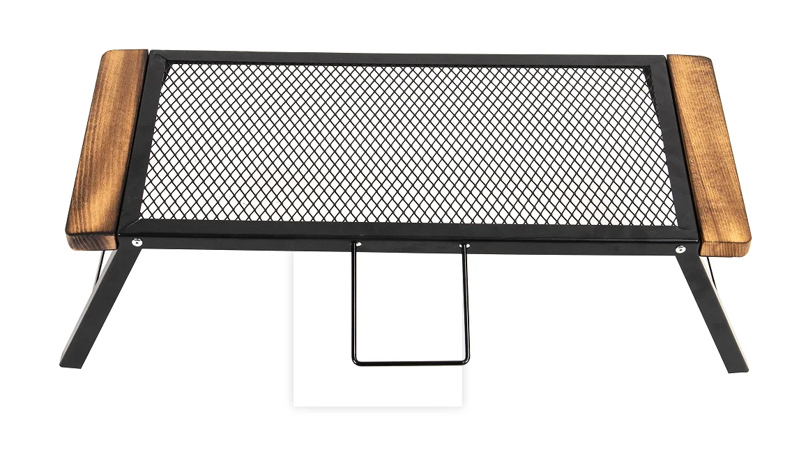 Hot Sale Outdoor Furniture Rack Stainless Steel Rack For Outdoor Camping Foldable modern wooden edge metal shelf