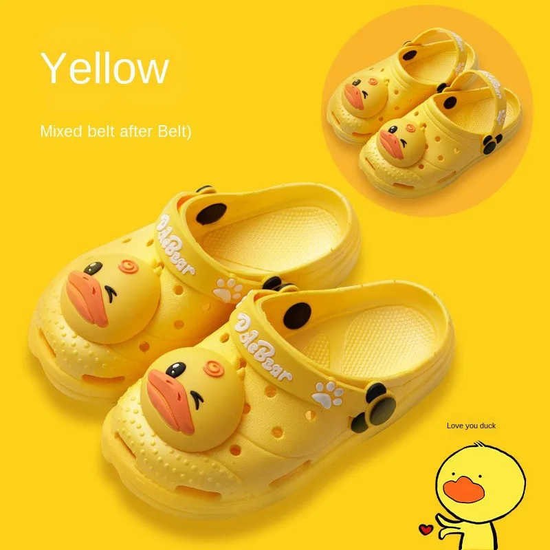 
Children Cartoon Shoes Summer Clogs Children Beach Sandals Kids Boys Girls Soft Non Slip Outdoor Toddler Slippers 