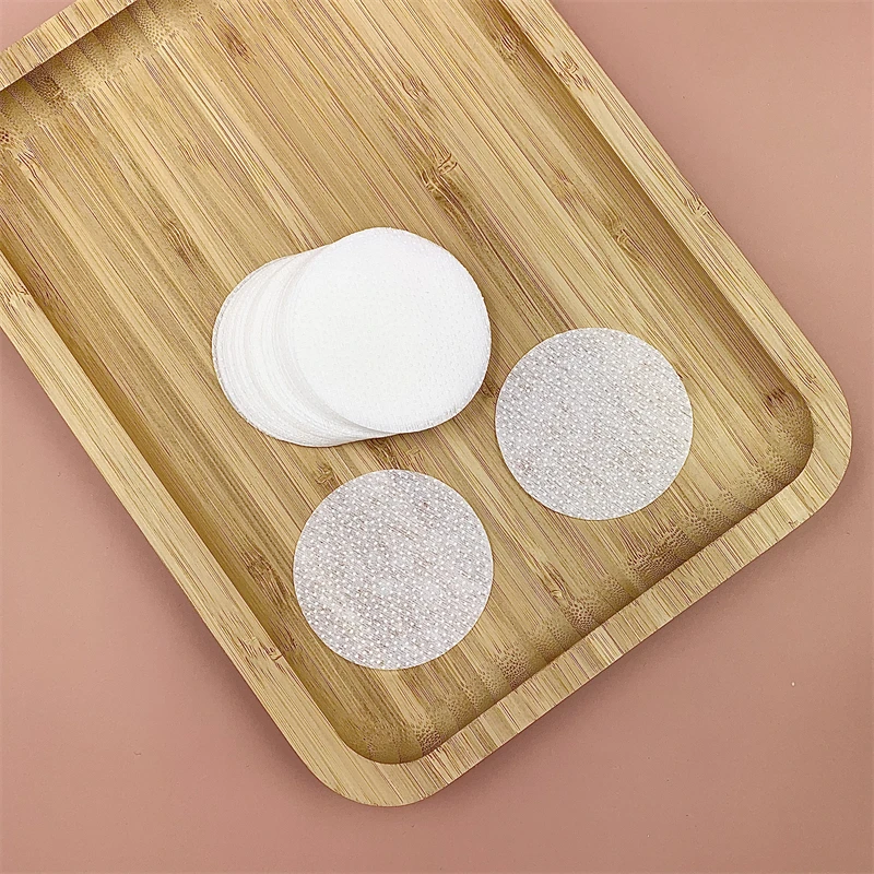 FD19 Custom Logo OEM Premium Round Disposable Cotton Facial Make Up Remover Pads Cleaning Skin Care