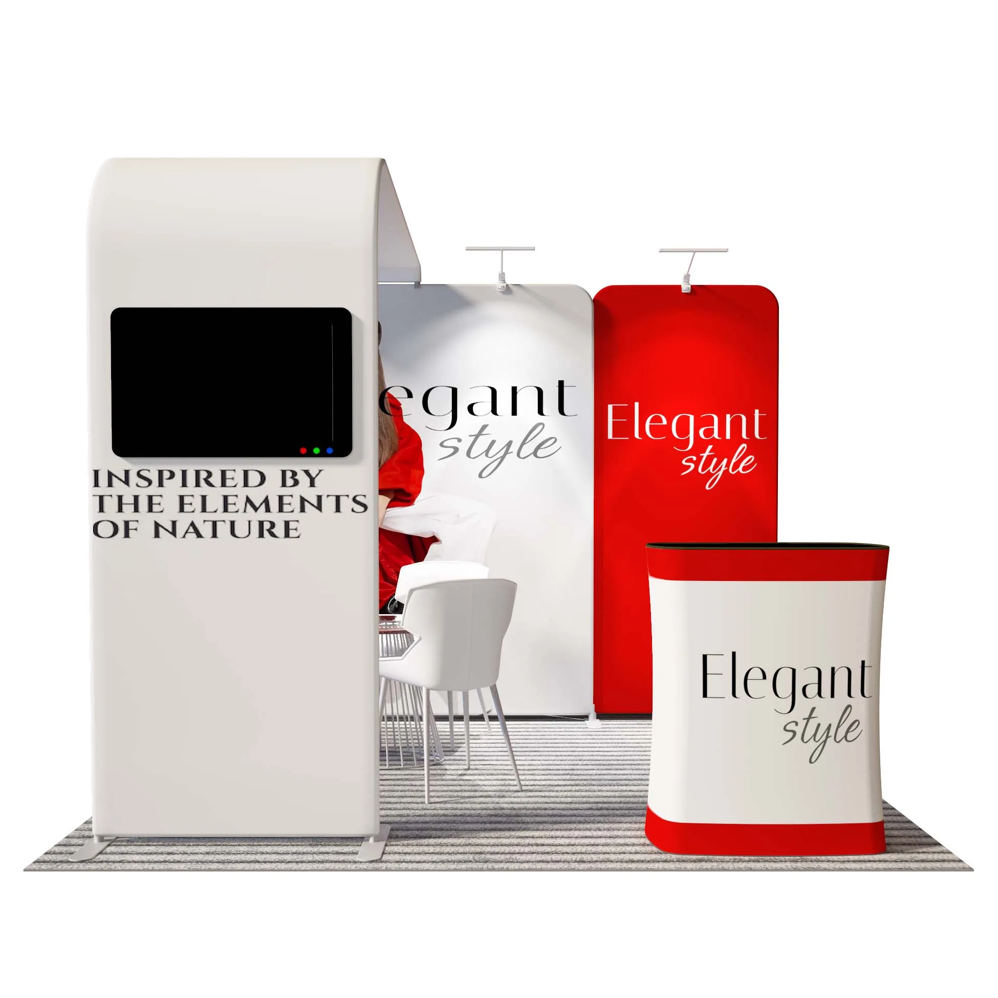 10x10 Custom Printed Portable Exhibition stand Display booth backdrop exhibition light box trade show booth