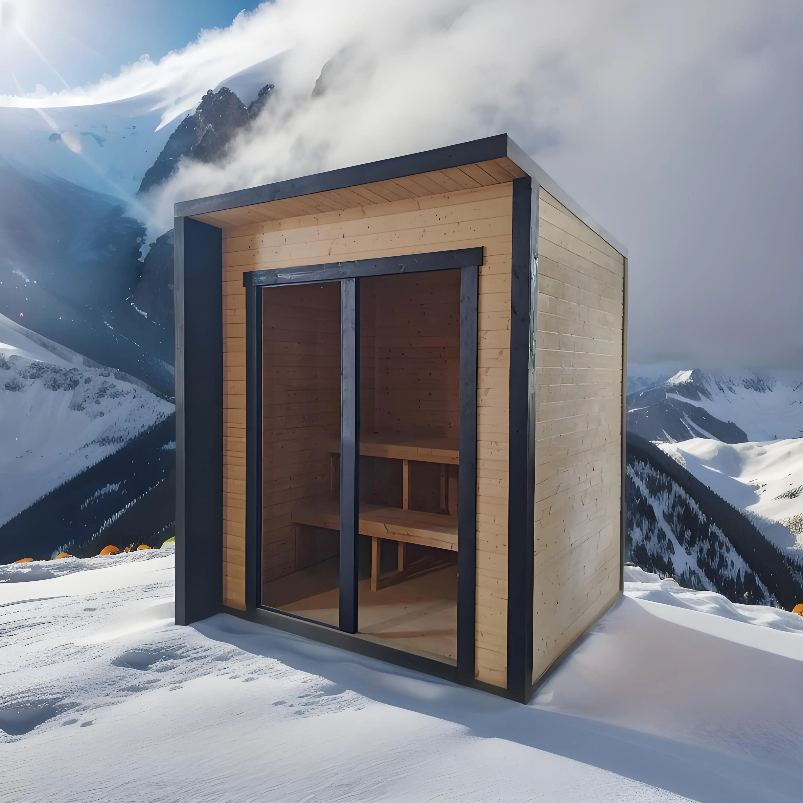Swankia Customizable Outdoor Sauna for Personalized Comfort Finnish Wood Traditional Sauna Room Perfect For Outdoor Use