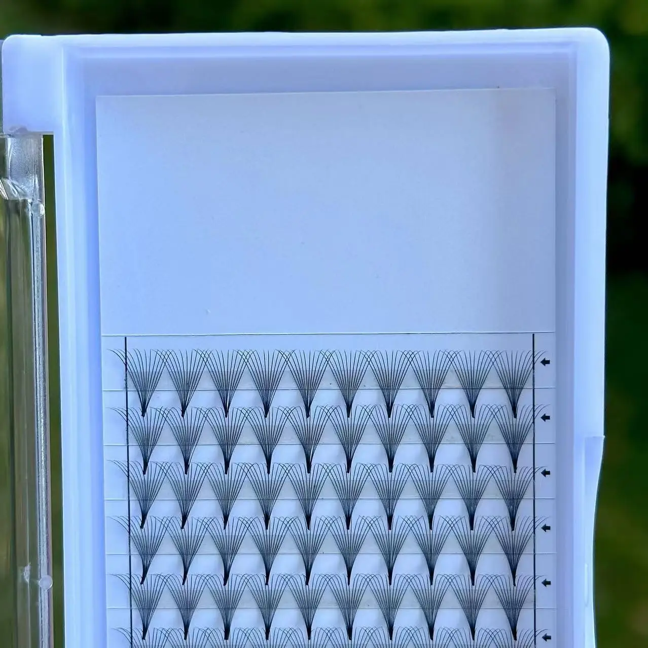 heat boned eyelash extension loose fans premade 6d 7d 8d volume fans superroots large tray 10d 0.05 pointy base Fan Eyelashes