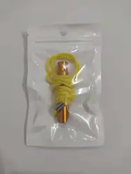 Outdoor Survival Whistle Aluminum Alloy Survival Whistle Referee Whistle With Rope