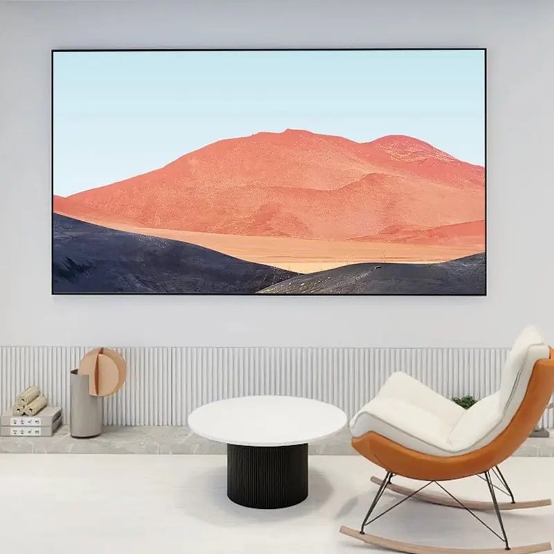 84 Inch 16:9/4:3 Wall Frame Metal  Narrow border 1cm Fixed Frame Projector Projection Screens Home and office