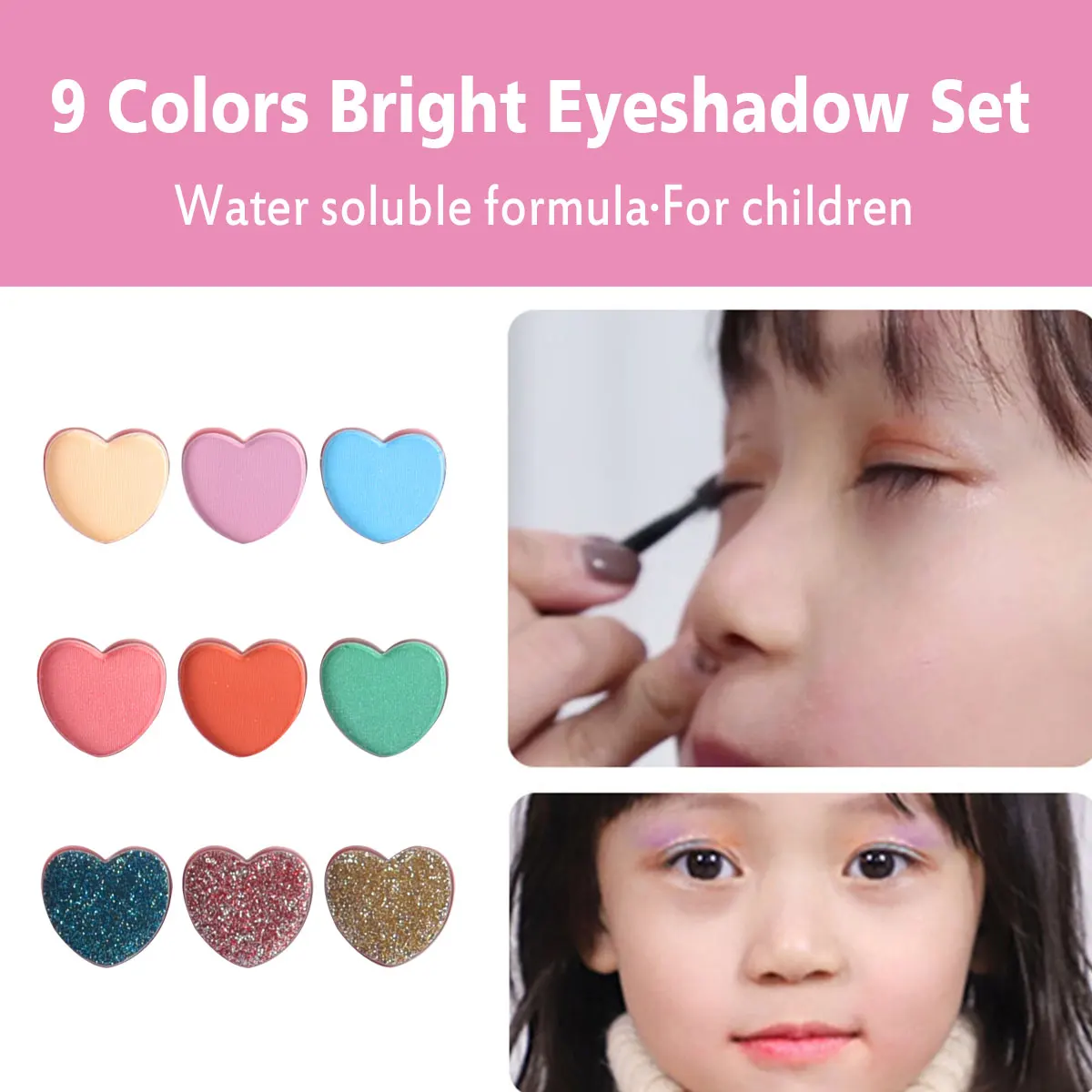 BVL Standard TALC FREE Wholesale Vegan High Pigment Makeup Set Multichrome Pressed Glitter Mini Suitcase Kids Eyeshadow Palette