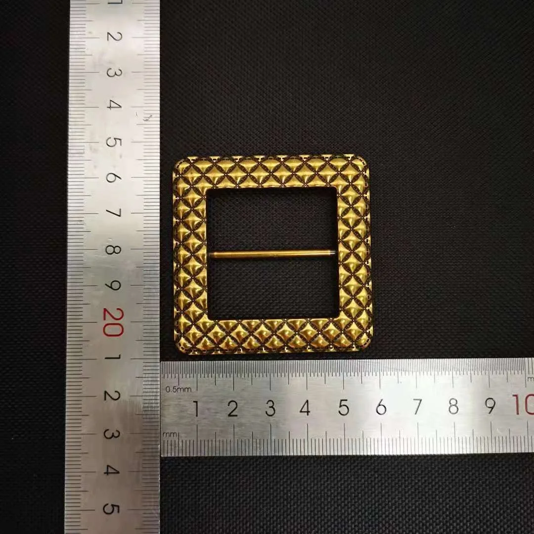 ShangJin Fashion metal buckles 35MM buckles for dress square plain alloy belt buckle