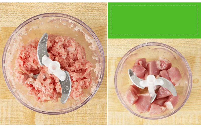  Портативная многофункциональная высокоскоростная мясорубка для овощей и фруктов 900 мл ручной пищевой