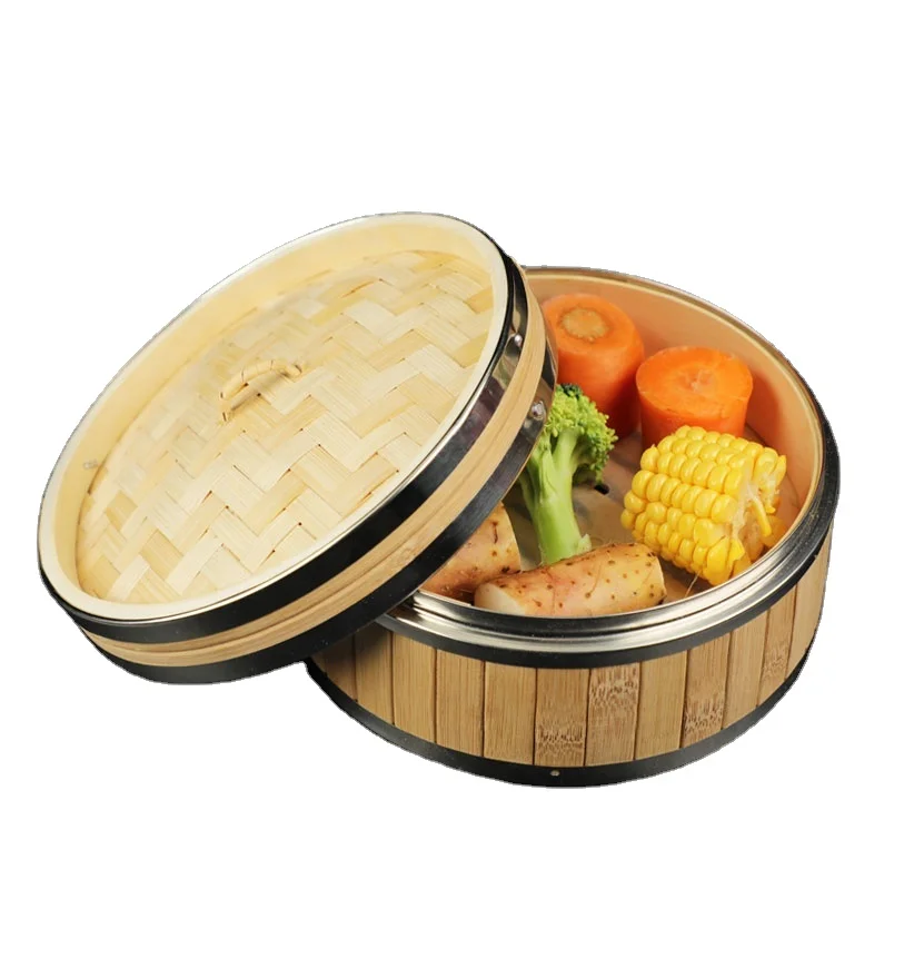 Высокое качество, заводская цена, экологически чистый мини-пароварка из бамбука, от 10 см до 40 см