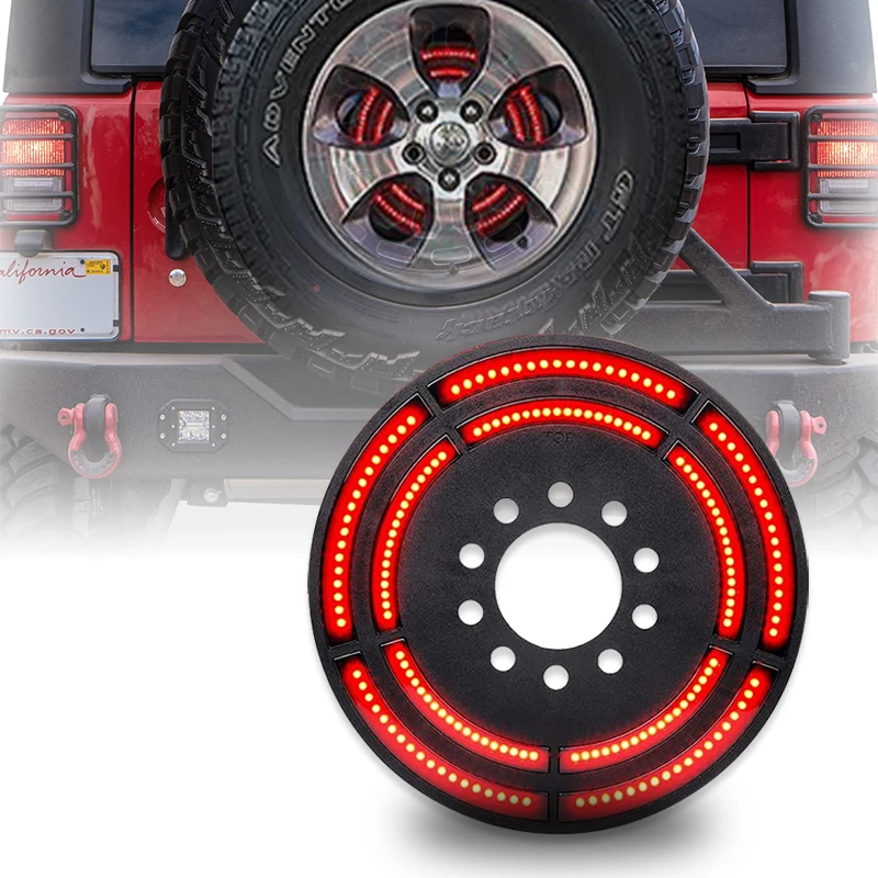 Plug and Play Double Ring luz de freno universal tercera luz de freno luz led de freno para  For Jeep Jk 2007-2018