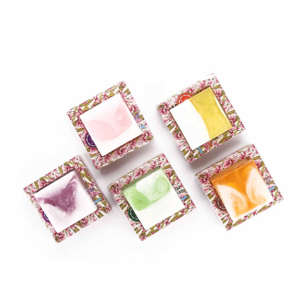 Factory beauty whitening bright rose lemon handmade essential oil clear soap