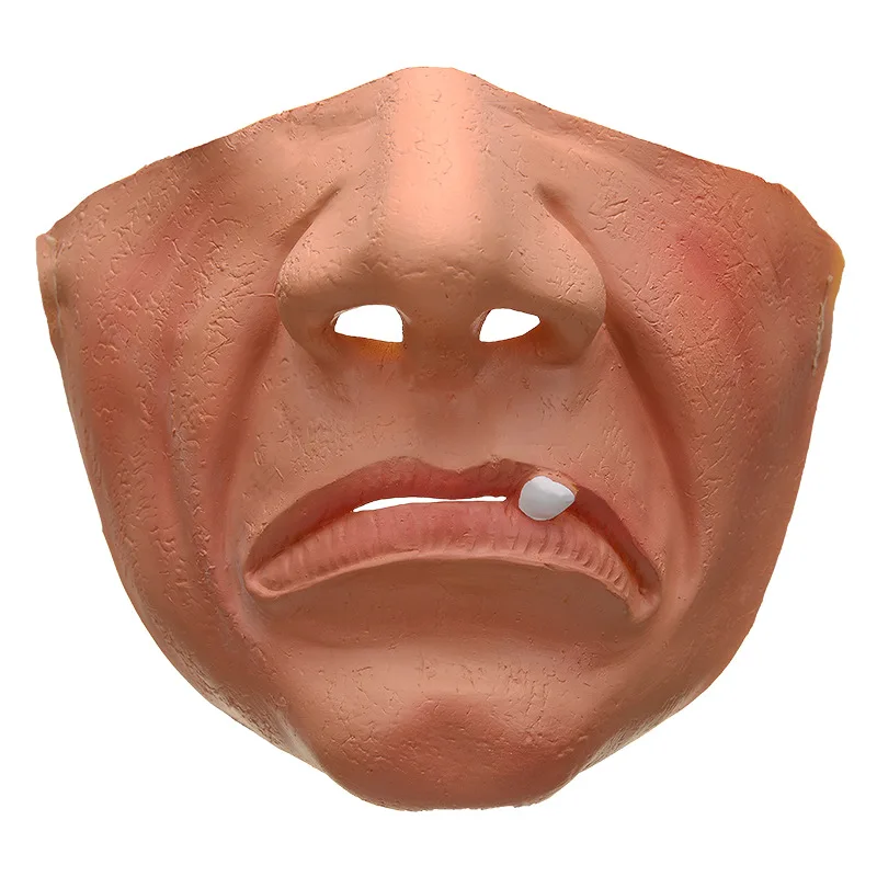 latex mask half face mask Halloween party masquerade props