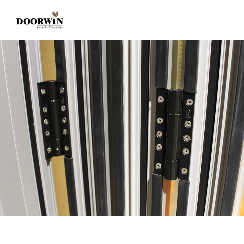 Soundproof Turkey Steel Outdoor Aluminium Wood Glass Folding Sliding Patio Exterior Frameless Bifold Doors
