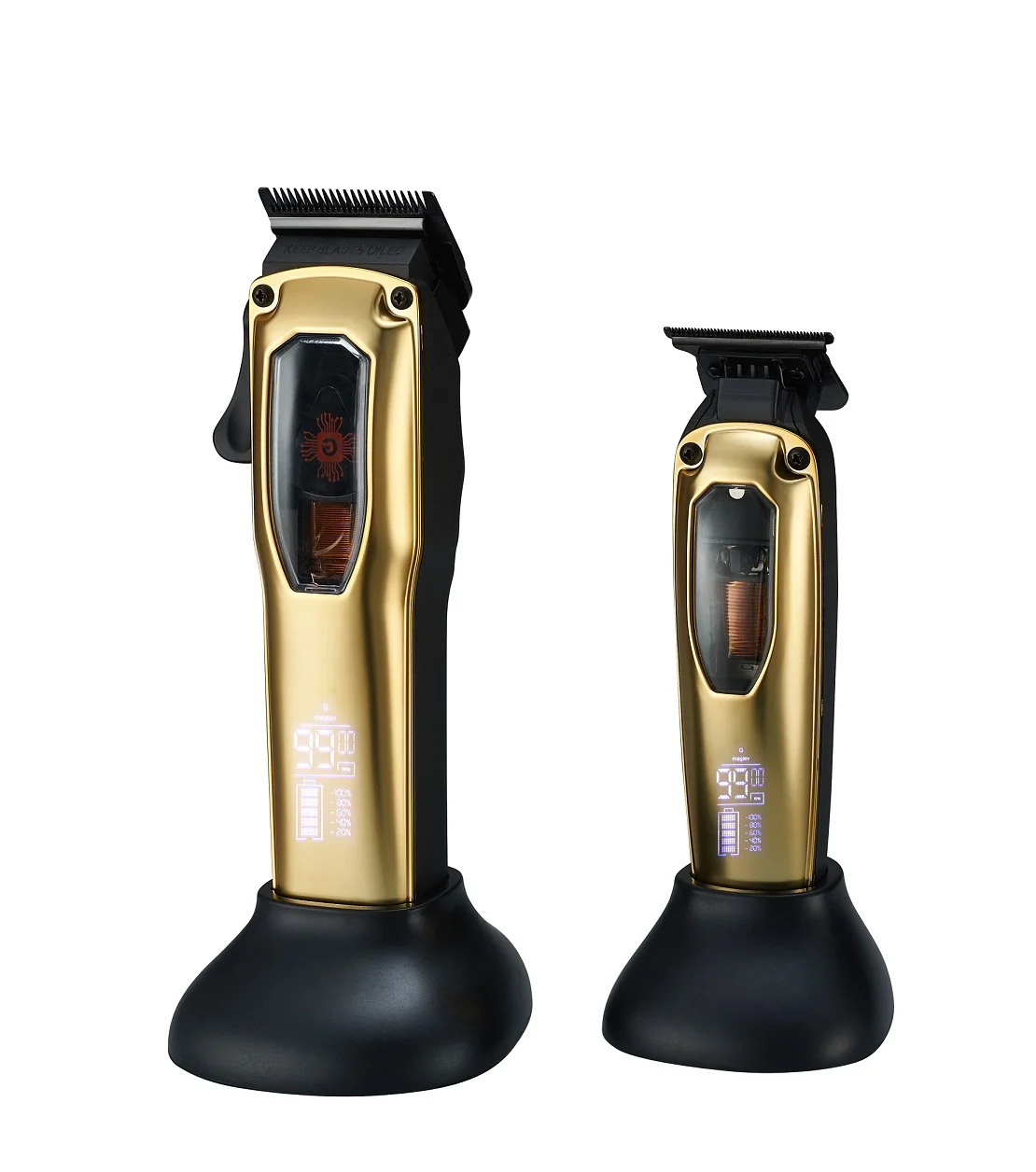 GOBO  Mini Clippers Magnetic Trimmer Groomer Cordless Self-Haircut Kit Styling Shears DLC blade