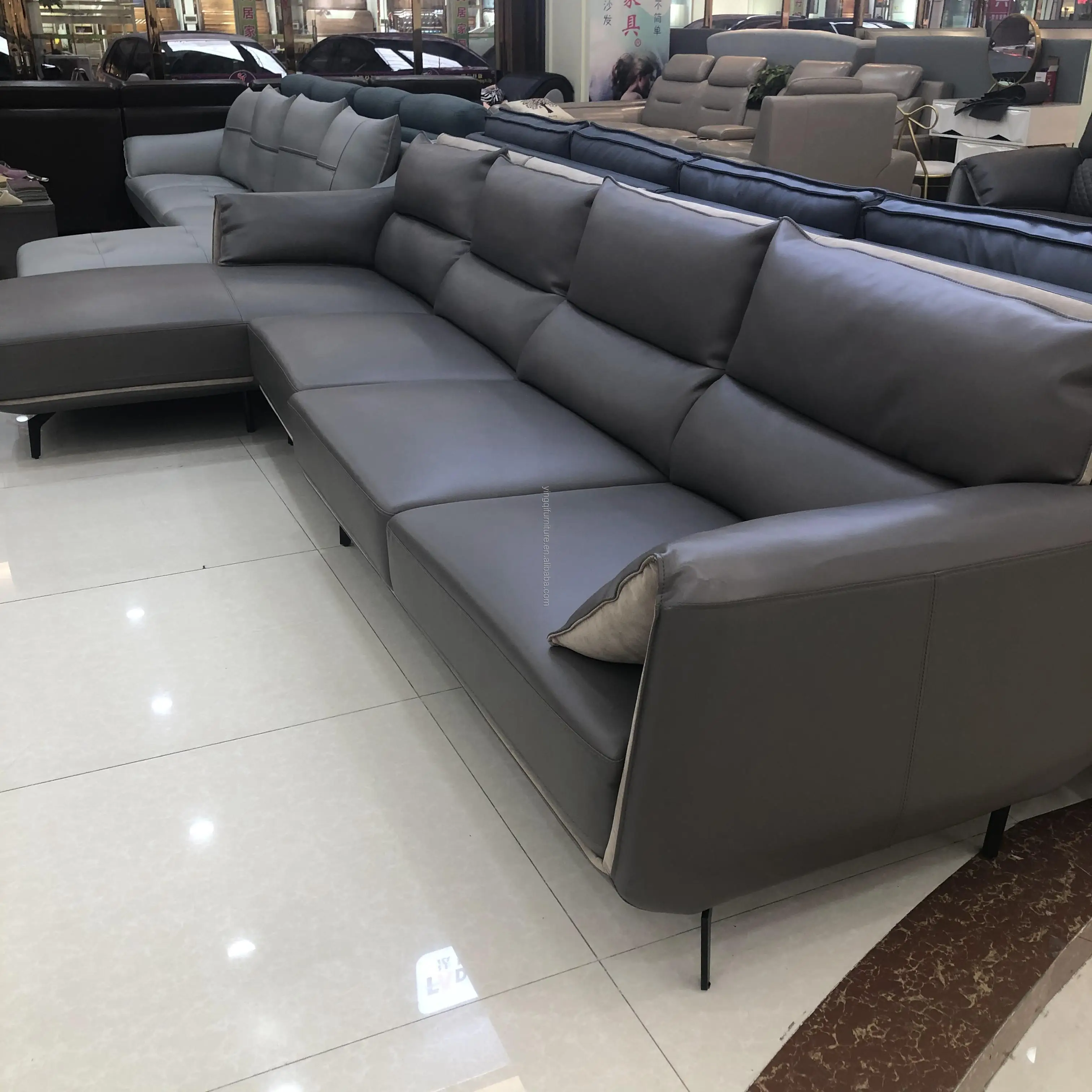 Modern Living Room Synthetic Leather Reclining Sofa