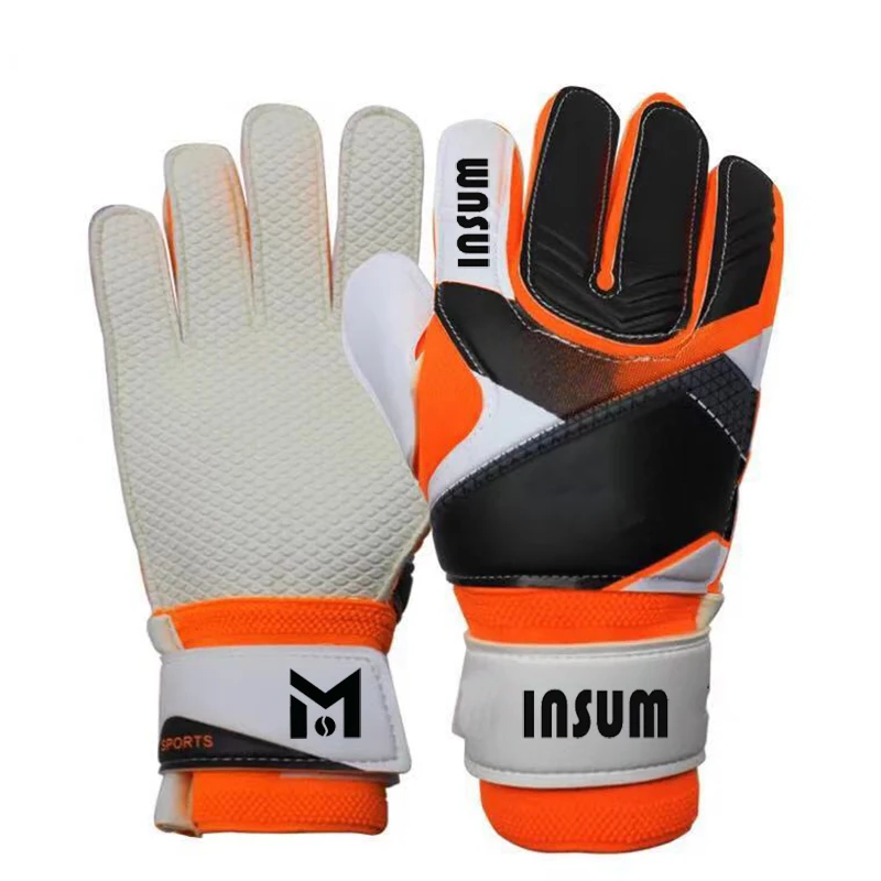 
2020 Wholesale Kids Adults Size Soccer Goalkeeper Gloves Professional Thick Latex Soccer Goalkeeper Gloves Premium 