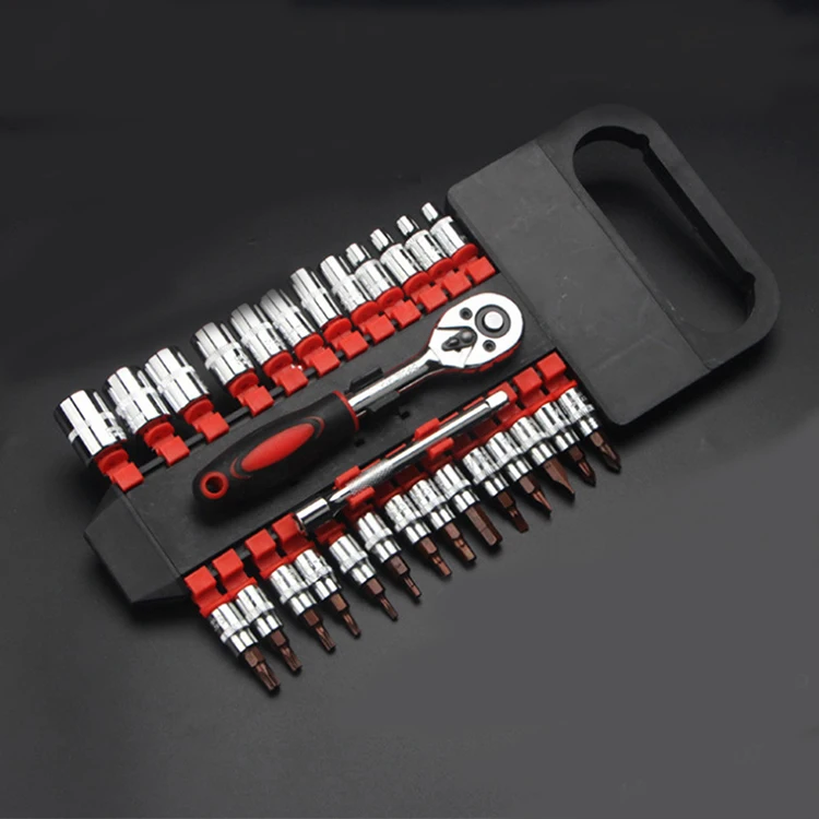 China  Supply Multifunctional Quick Release Adjustable Long Handle Rotating Ratchet Handle Wrench Set