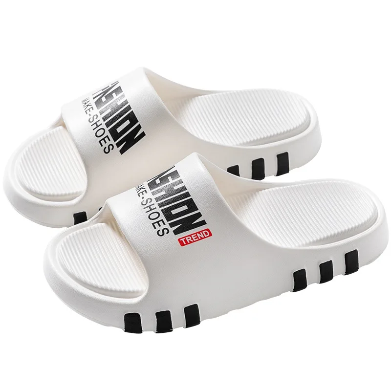 Summer slippers male thick bottom for outdoors Eva Shit feeling bathroom bath non-slip mute couple slippers female wholesale