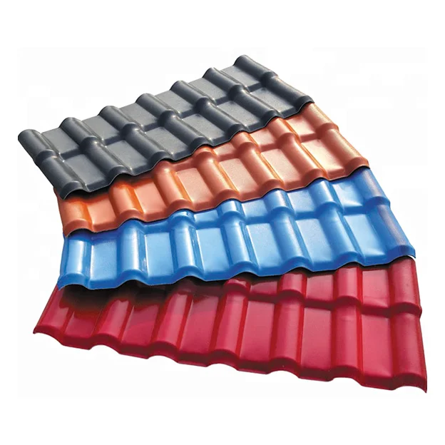 Antioxidant pvc Telha de plstico Plastic Cheap heat insulation material Heat resistant plastic sheet Farm house Sheet roof tile