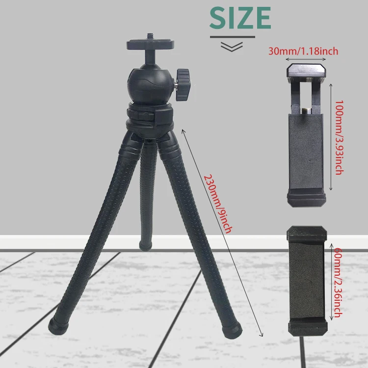 Оптовая продажа с фабрики, Прочный Гибкий штатив-осьминог, держатель для мобильного телефона, подставка для фотографии