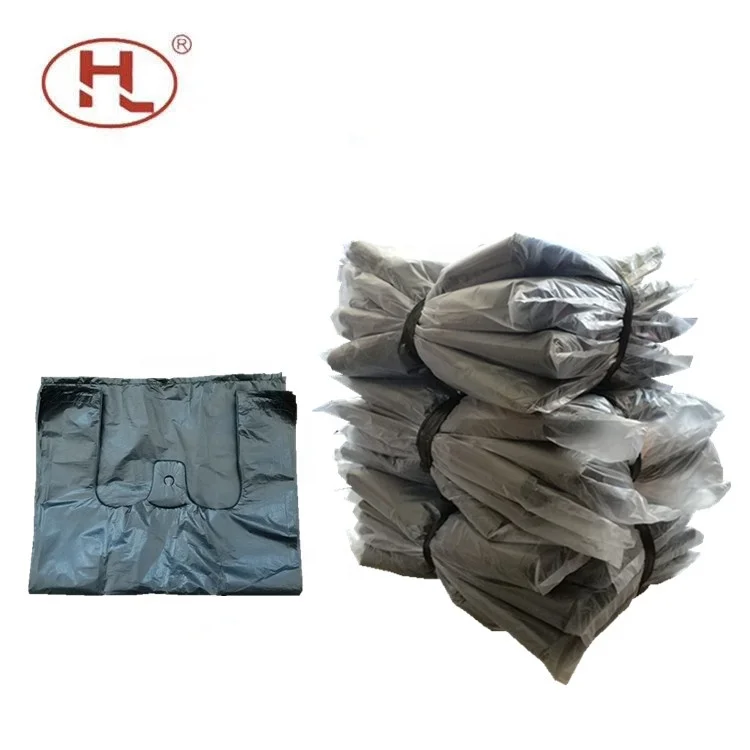 Largely supply Plastic trash rubbish Black Garbage bag