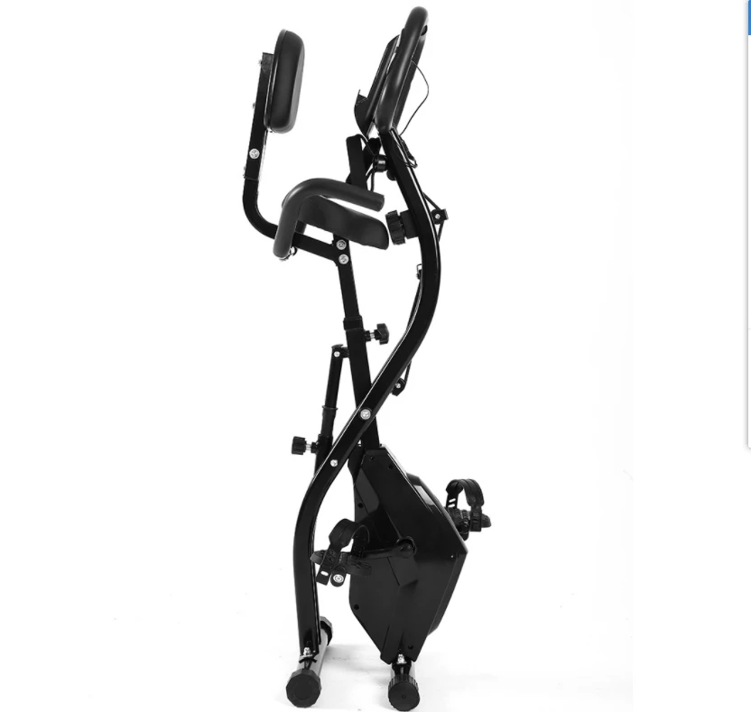 Promotional customized foldable magnetic upright exercise bike with tablet stand fitness indoor exercise bike X-bike