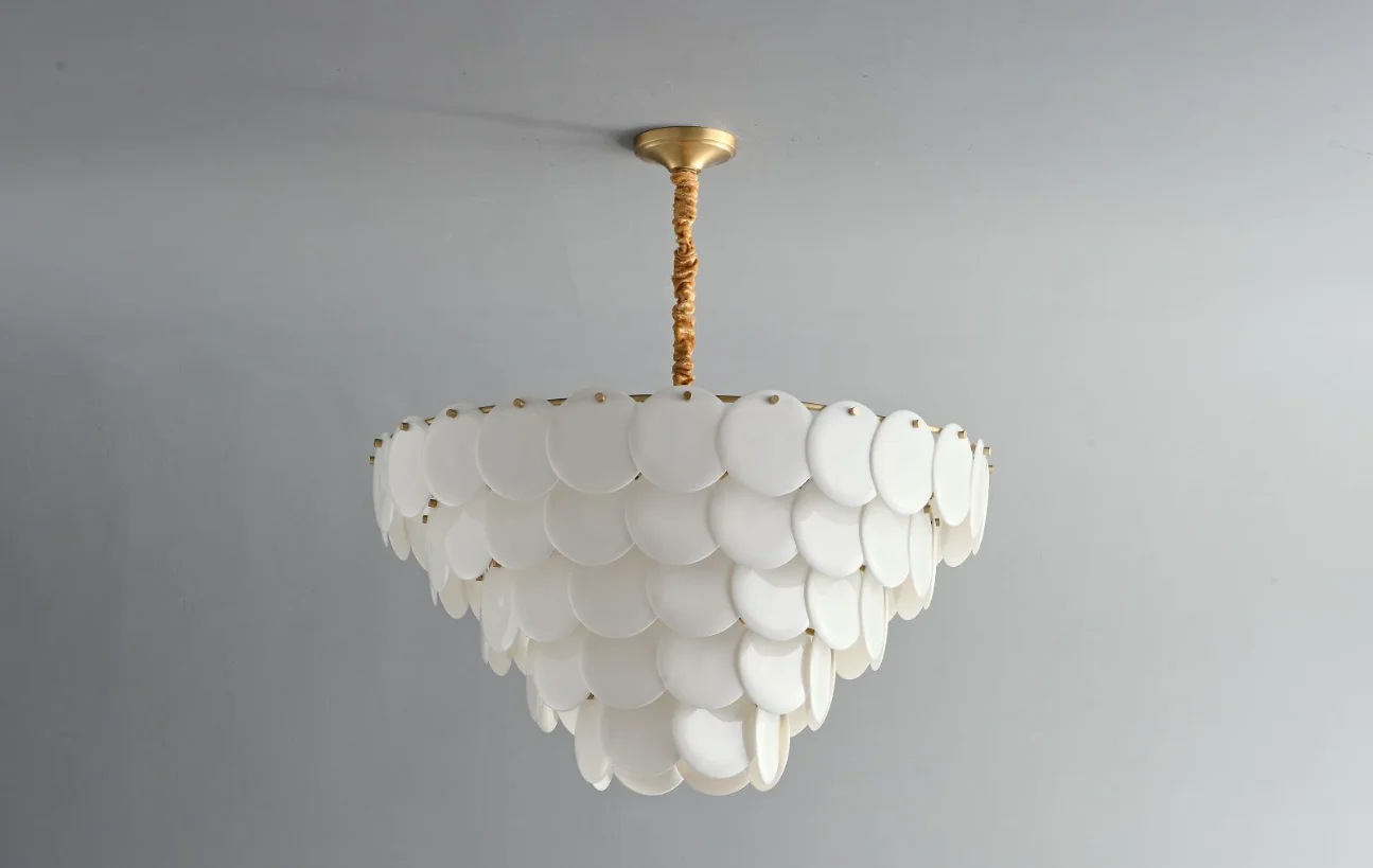 High performance luxury design hardware indoor hotel living room petal wrapping design chandelier pendant lamp