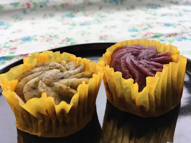 Matcha Green Tea, Earl Grey Tea, Salt, Purple Sweet Potato Flavor Soft Smooth Moist Texture Delicious Mini Cake