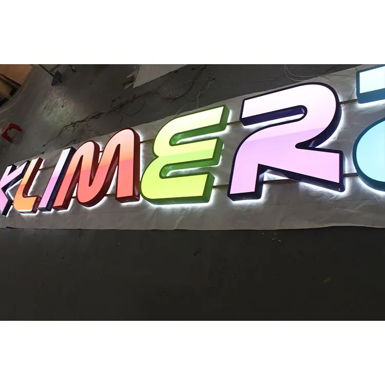 Customize different colors high quality plastic covering channel letter aluminum trim cap shop sign