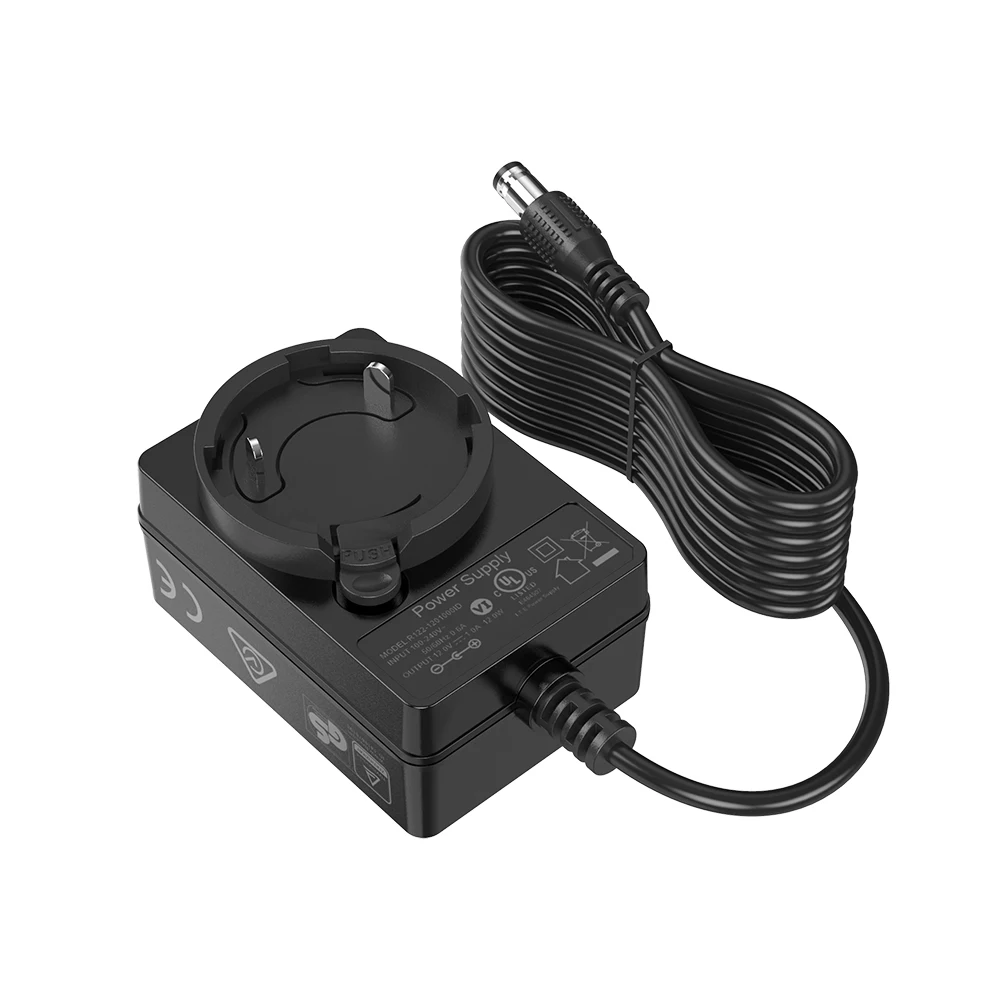 12V 1500mA Class 2 Interchangeable Switching Power Supply ac/dc PSU for Digital Photo Frame 12V 1.5A dc detachable power adapter
