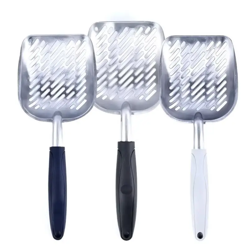 Factory  Wholesale Aluminium Alloy Big Cat Litter Scoop Durable Metal Shovel Pet Cleaning Tools