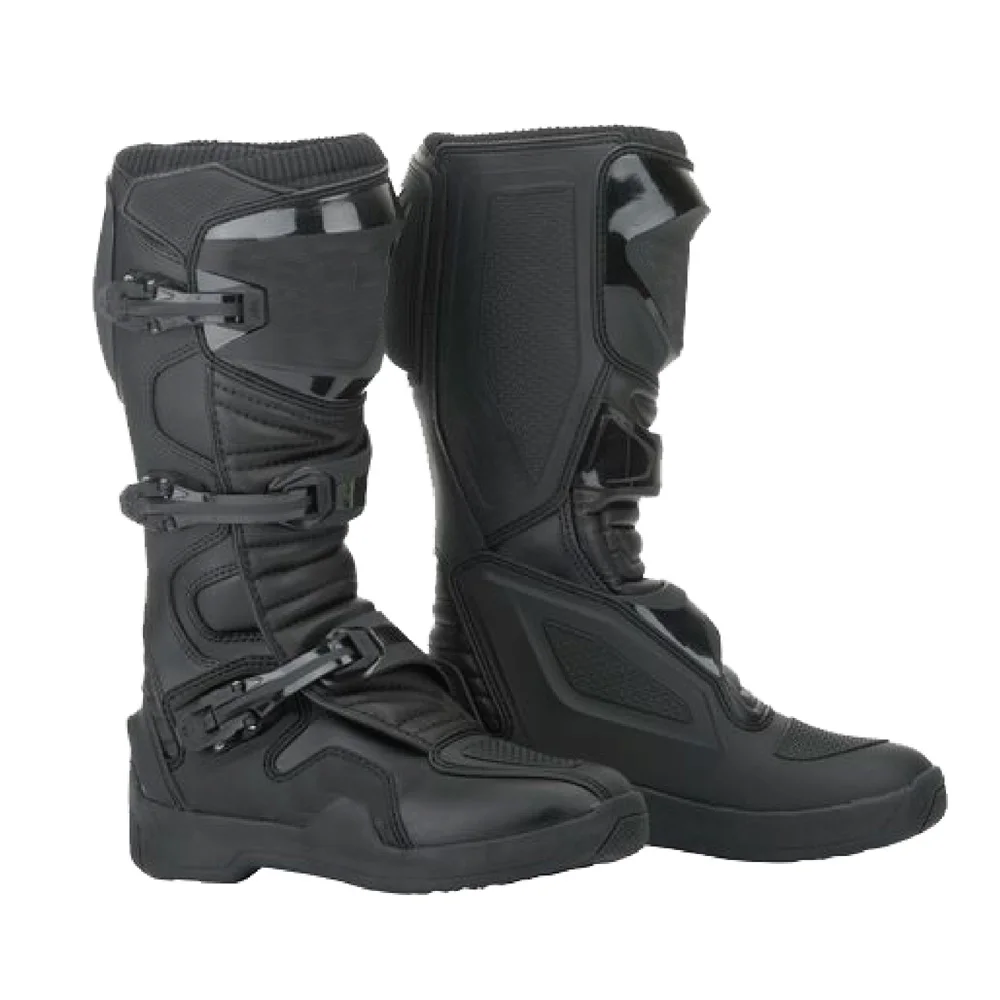 Pro biker leather Motorbike motorcycle boots men racing motor by Crystalline