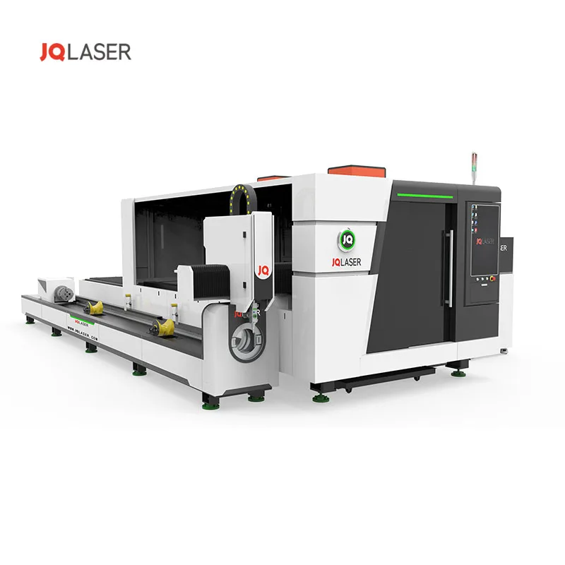 JQ LASER 1530CP enclosed protective integrated fiber laser cutting machine for metal sheet and tube