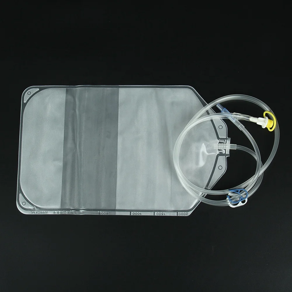 Disposable peritoneal dialysis drainage bag CAPD bag 2000ml
